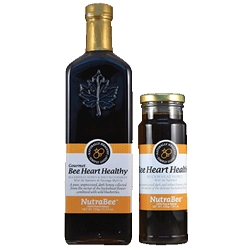 Bee Heart Healthy is a dark amber-coloured buckwheat honey combined with wild blueberries for a rich-tasking heart smart honey.