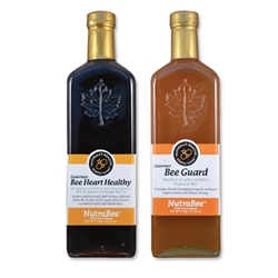 Bee Heart Healthy is a dark amber-coloured buckwheat honey combined with wild blueberries for a rich-tasking heart smart honey.